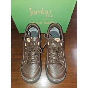 Jambu Gorpcore Women's 7 M Shoes Clover Plant Based Brown Faux Leather sneaker